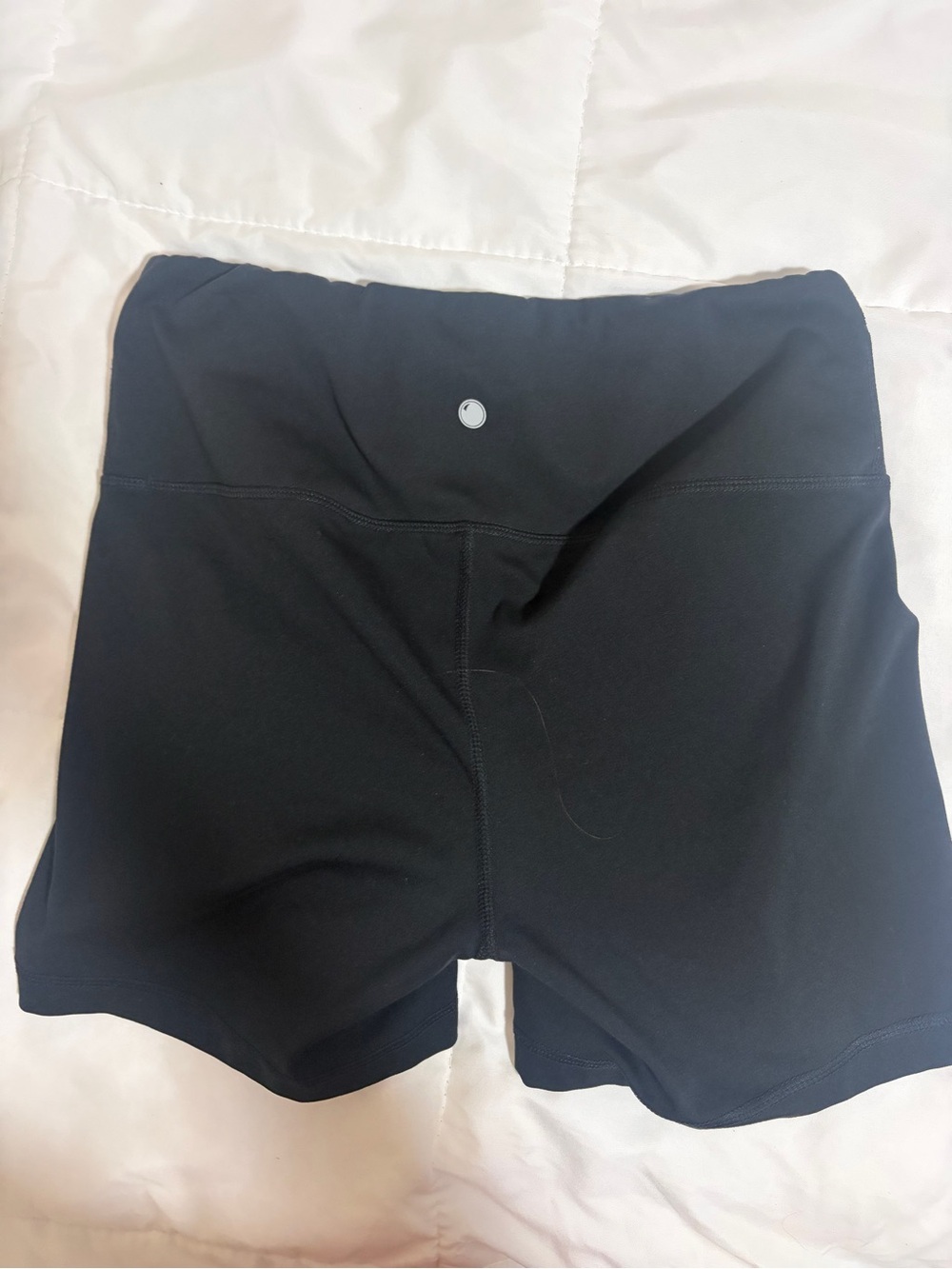 Women’s High-Waist Black Active Shorts - Picture 2 of 2